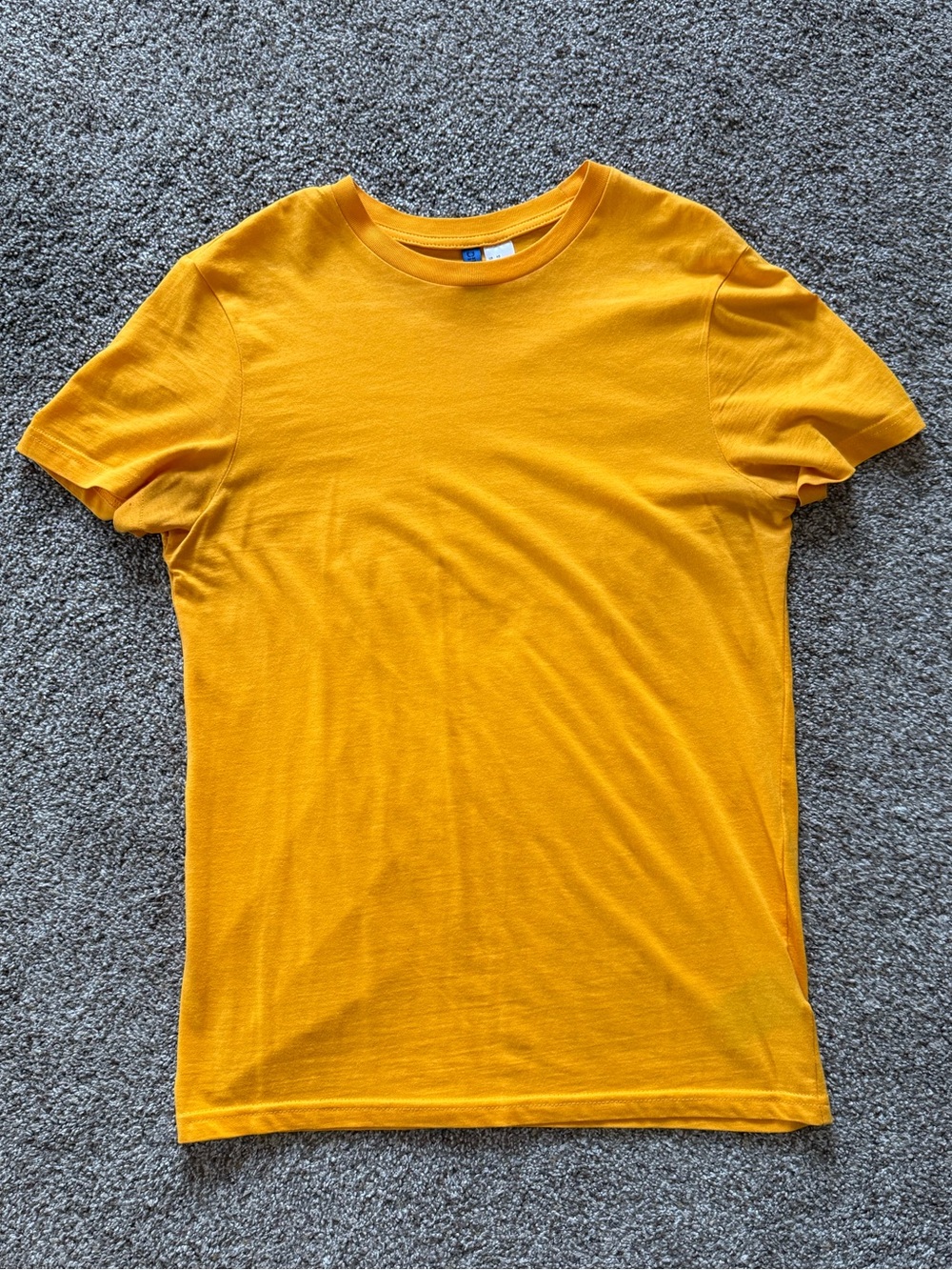 Divided Men's Short Sleeve Crew Tee in Mustard